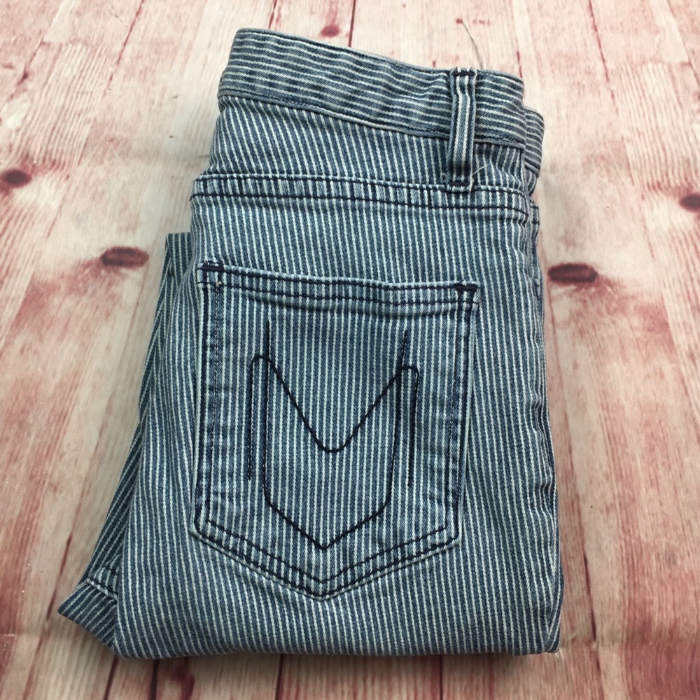 ☮️Show My Your MuMu Blue Striped Skinny Jean 24x26 - Picture 12 of 12